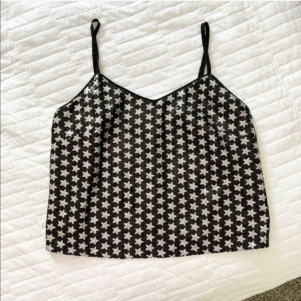 Sequin Star Crop
